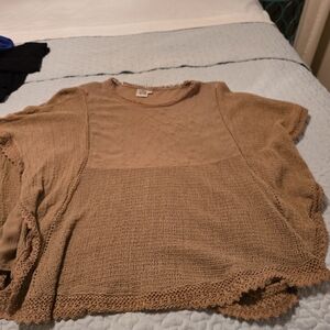 Parsley & Sage Brown Knit Top